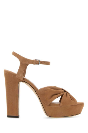 Camel suede Heloise 120 sandals JIMMY CHOO (HELOISE120SUE)