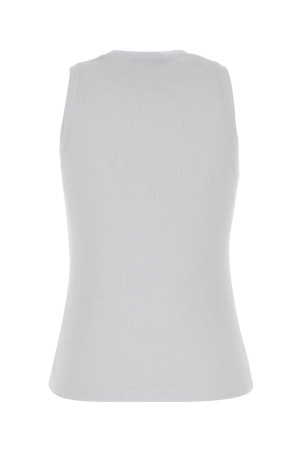 White cotton tank top BALMAIN (HF1EB075BD10)