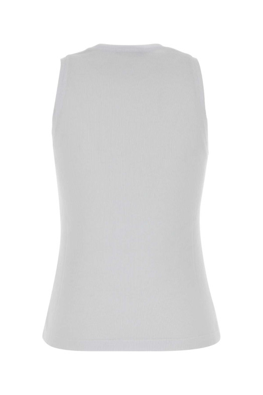 White cotton tank top BALMAIN (HF1EB075BD10)