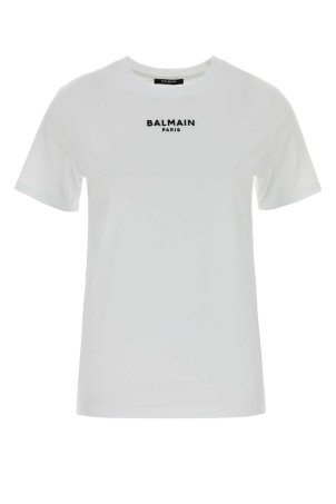 White cotton t-shirt BALMAIN (HF1EF000BD10)