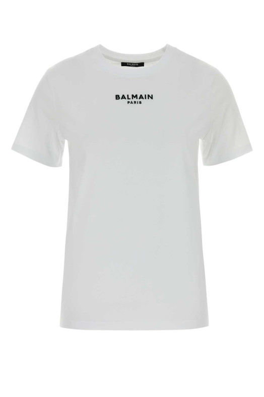 White cotton t-shirt BALMAIN (HF1EF000BD10)