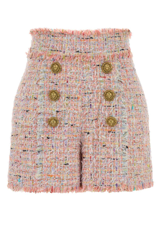 Multicolor tweed shorts BALMAIN (HF1PA313XM17)