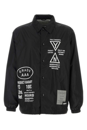 Black nylon Yohji Yamamoto X Neighborhood windbreaker Black YOHJI YAMAMOTO (HKY91600)