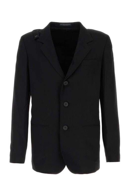 Black wool blazer Black YOHJI YAMAMOTO (HLJ02140)