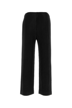 Black polyester pant HOMME PLISSE' ISSEY MIYAKE (HP58JF104)