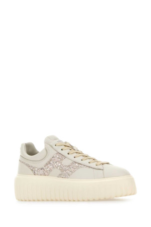 Chalk leather sneakers HOGAN (HXW6450FE91UXM)