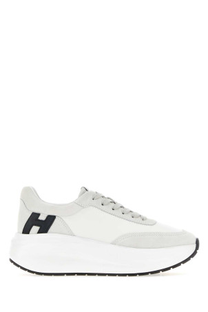 Two-tone leather and suede Maxi I Active sneakers HOGAN (HXW6960GG30UHC)