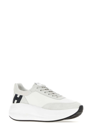 Two-tone leather and suede Maxi I Active sneakers HOGAN (HXW6960GG30UHC)