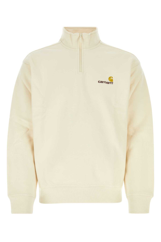 Ivory cotton blend Half Zip American Script Sweat CARHARTT WIP (I027014)