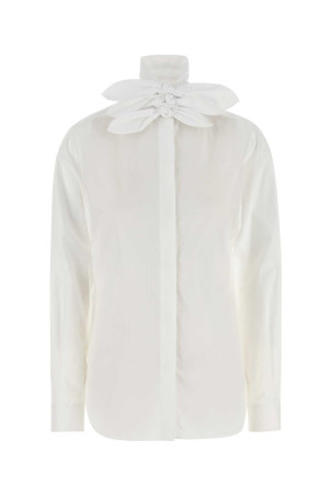 Embroidered cotton shirt MOSCHINO (J02035432)