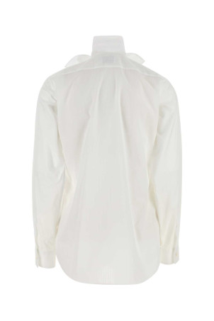 Embroidered cotton shirt MOSCHINO (J02035432)