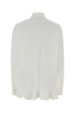 White stretch poplin shirt MOSCHINO (J02085531)
