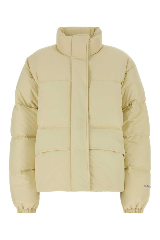 Cream polyester down jacket JIL SANDER (J02AF0136J74276)