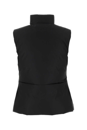 Black polyester sleeveless jacket JIL SANDER (J02AF0139J70207)