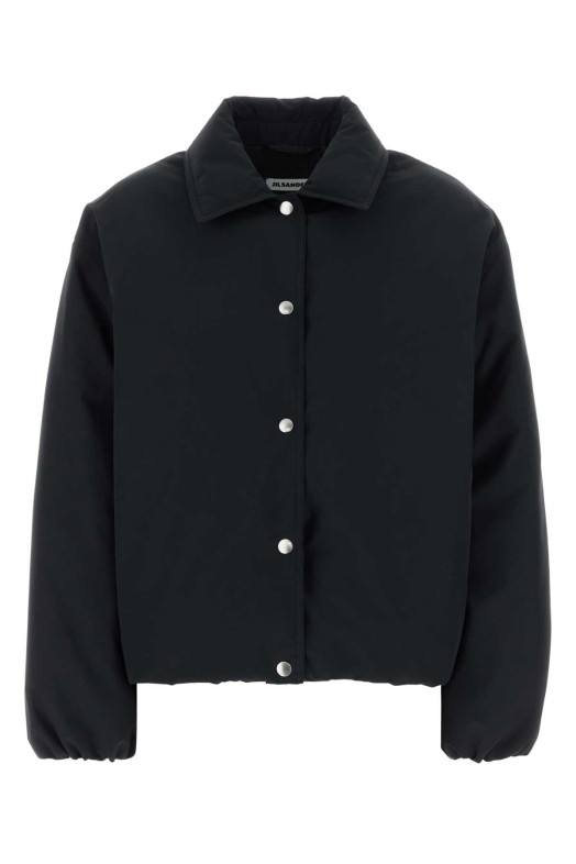 Black polyester down jacket JIL SANDER (J02AF0140J74454)