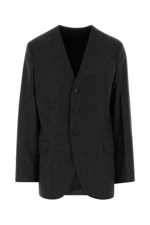 Charcoal wool blazer Black JIL SANDER (J02BN0261J40333)