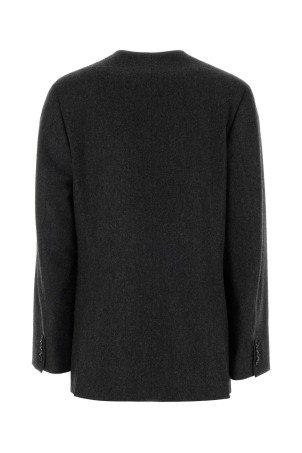 Charcoal wool blazer Black JIL SANDER (J02BN0261J40333)