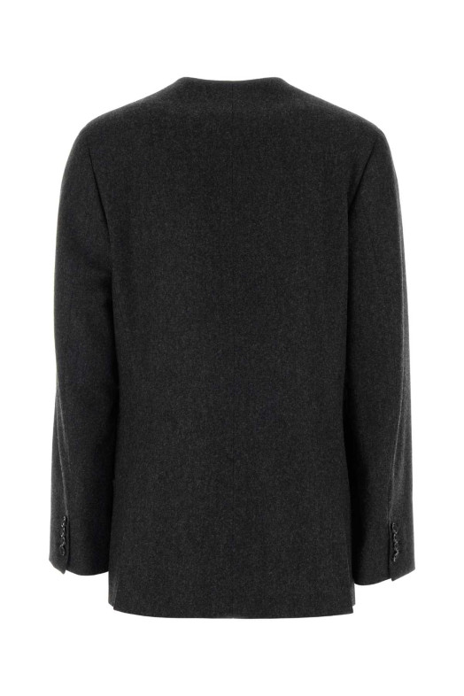 Charcoal wool blazer Black JIL SANDER (J02BN0261J40333)
