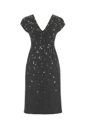 Dark grey felt dress Beige JIL SANDER (J02CT0660J40380)