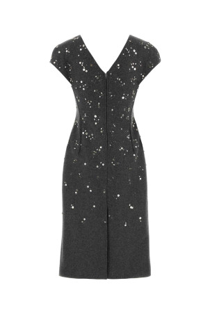 Dark grey felt dress Beige JIL SANDER (J02CT0660J40380)