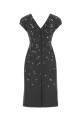 Dark grey felt dress Beige JIL SANDER (J02CT0660J40380)