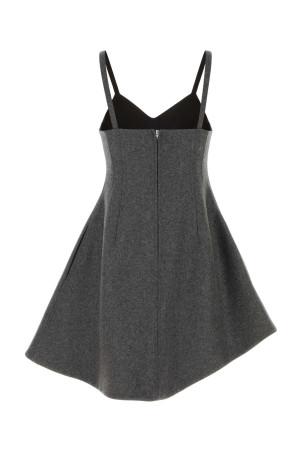 Dark grey wool mini dress Beige JIL SANDER (J02CT0664J40380)