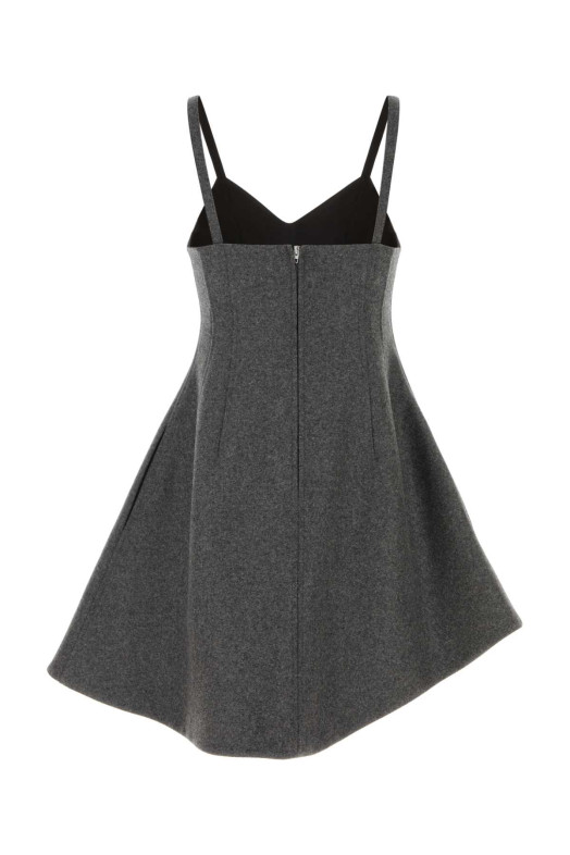 Dark grey wool mini dress Beige JIL SANDER (J02CT0664J40380)