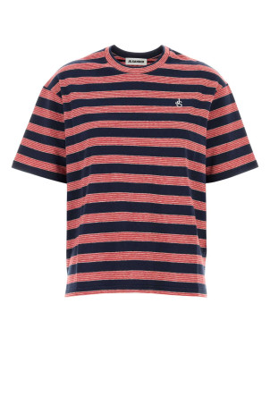 Embroidered cotton oversize t-shirt JIL SANDER (J02GC0150J20389)