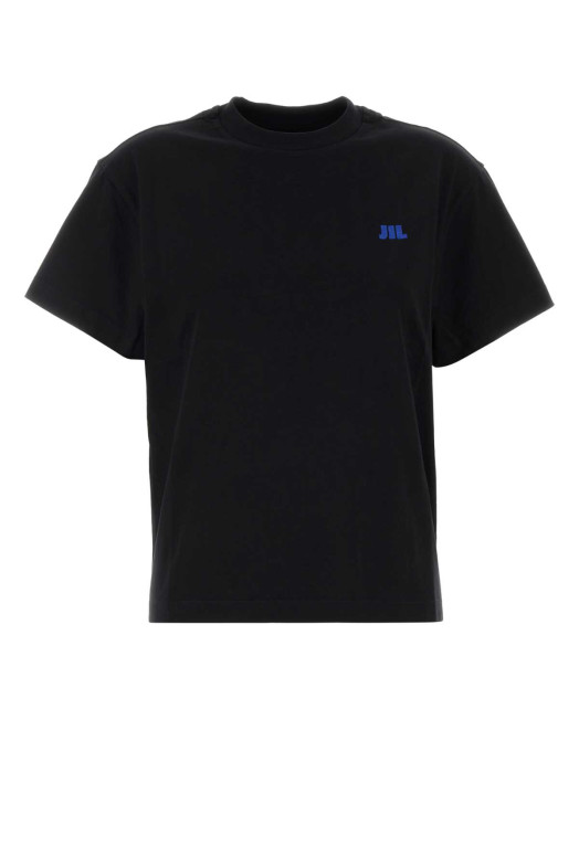 Black cotton t-shirt JIL SANDER (J02GC0163J45048)