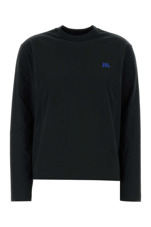 Black cotton t-shirt JIL SANDER (J02GC0164J45048)