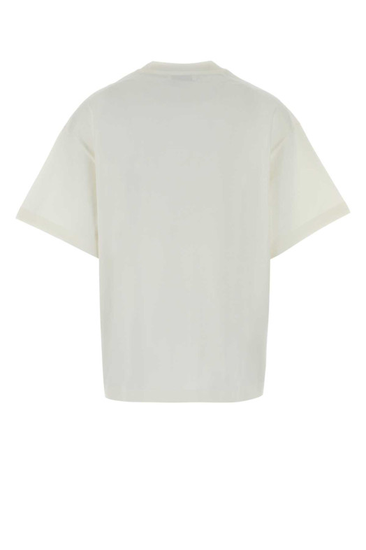 White cotton t-shirt Black JIL SANDER (J02GC0173J20347)
