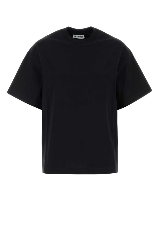 Black cotton t-shirt JIL SANDER (J02GC0173J20348)