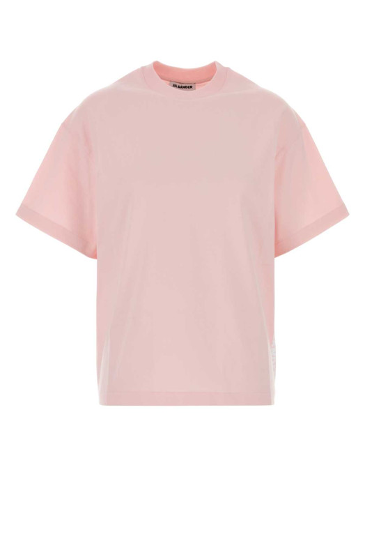 Pink cotton t-shirt JIL SANDER (J02GC0173J20348)