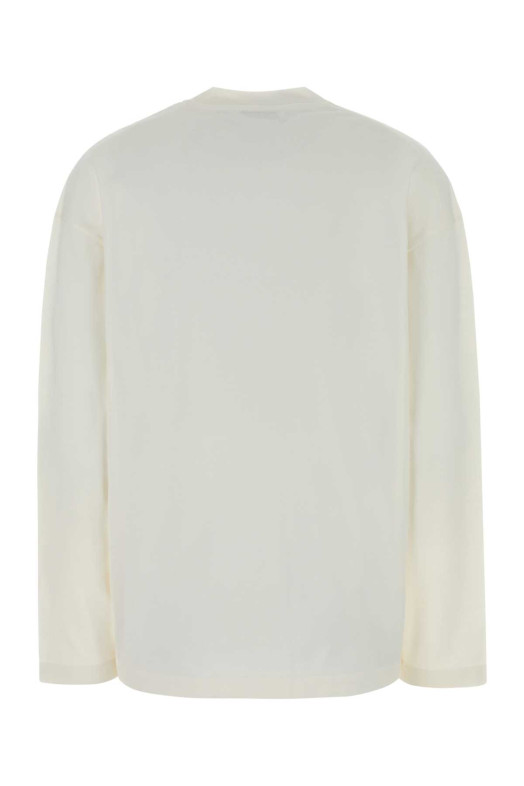 White cotton t-shirt Black JIL SANDER (J02GC0174J20347)
