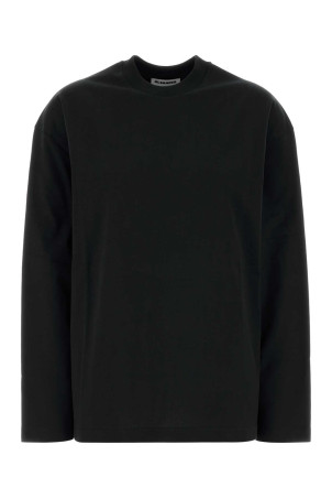 Black cotton t-shirt JIL SANDER (J02GC0174J20348)