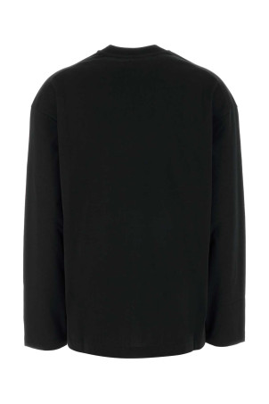 Black cotton t-shirt JIL SANDER (J02GC0174J20348)