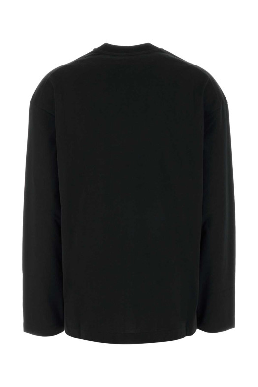 Black cotton t-shirt JIL SANDER (J02GC0174J20348)