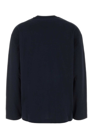 Midnight blue cotton t-shirt JIL SANDER (J02GC0174J20348)