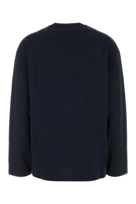 Midnight blue cotton t-shirt JIL SANDER (J02GC0174J20348)