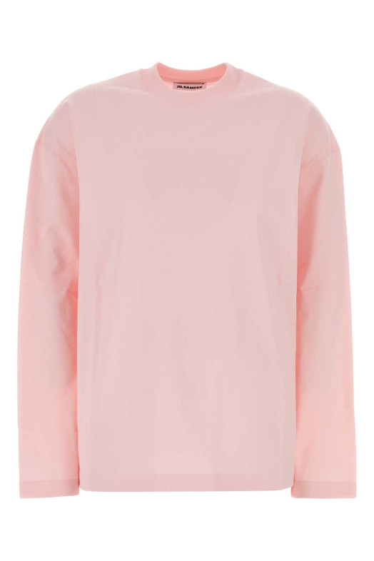 Pink cotton t-shirt JIL SANDER (J02GC0174J20348)