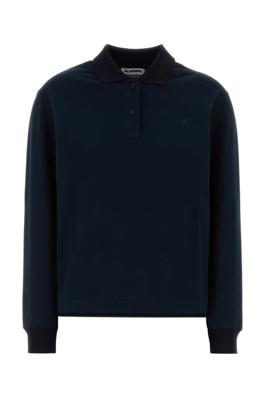 Black piquet polo shirt JIL SANDER (J02GL0121J20374)