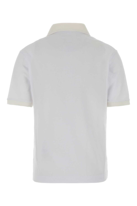 White piquet polo shirt White JIL SANDER (J02GL0122J20374)