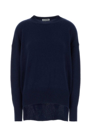 Navy blue cashmere oversize sweater JIL SANDER (J02GP0013J13206)