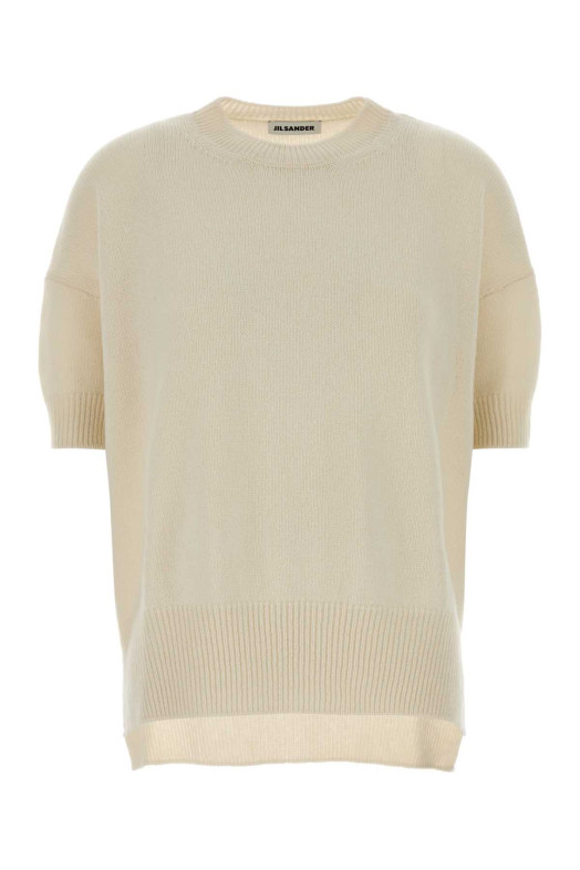 Ivory cashmere sweater Beige JIL SANDER (J02GP0014J13206)
