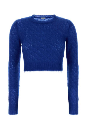 Blue mohair blend sweater JIL SANDER (J02GP0255J14875)
