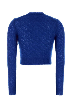 Blue mohair blend sweater JIL SANDER (J02GP0255J14875)