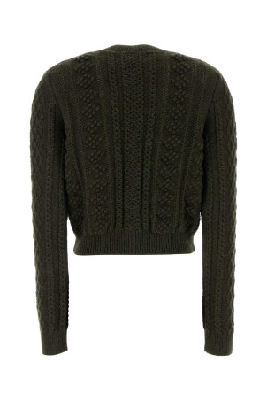 Dark green wool sweater JIL SANDER (J02GP0264J14864)