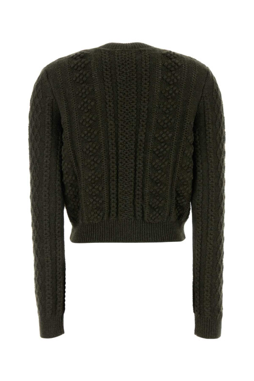 Dark green wool sweater JIL SANDER (J02GP0264J14864)