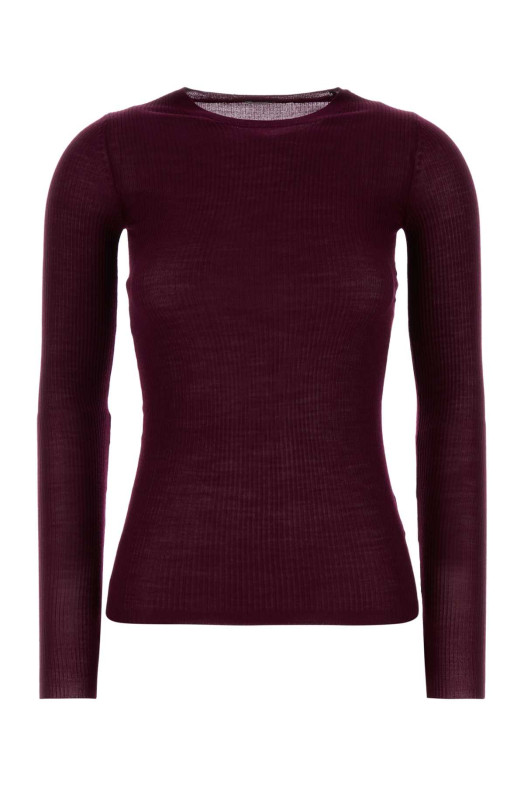 Plum wool sweater JIL SANDER (J02GP0282J14871)