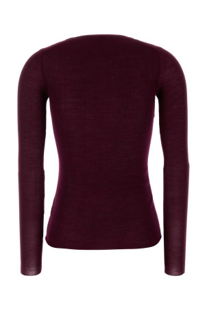 Plum wool sweater JIL SANDER (J02GP0282J14871)